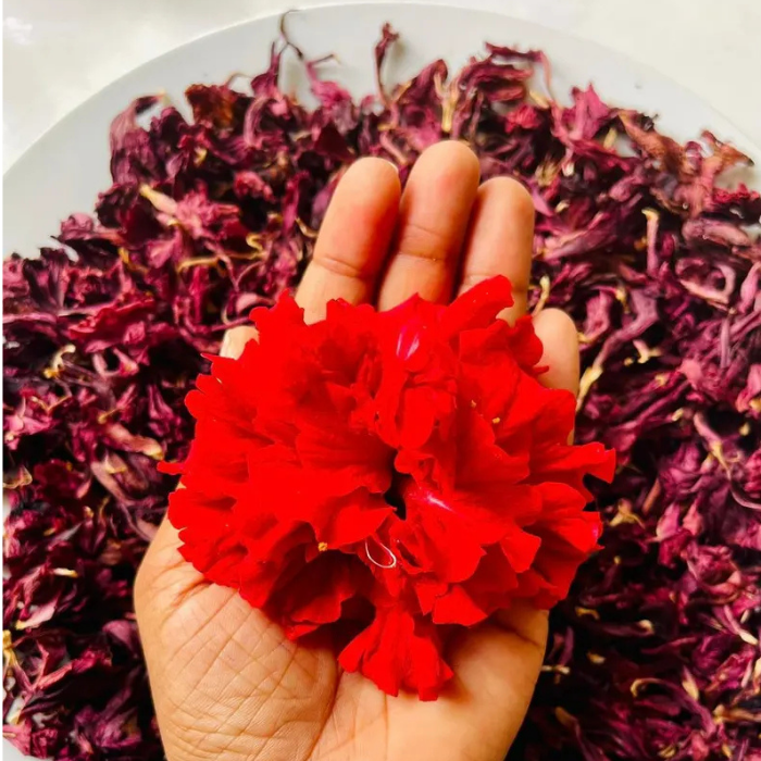 Premium Dried Hibiscus Flowers | Natural Hibiscus Herbal Tea (Hibiscus Sabdariffa)