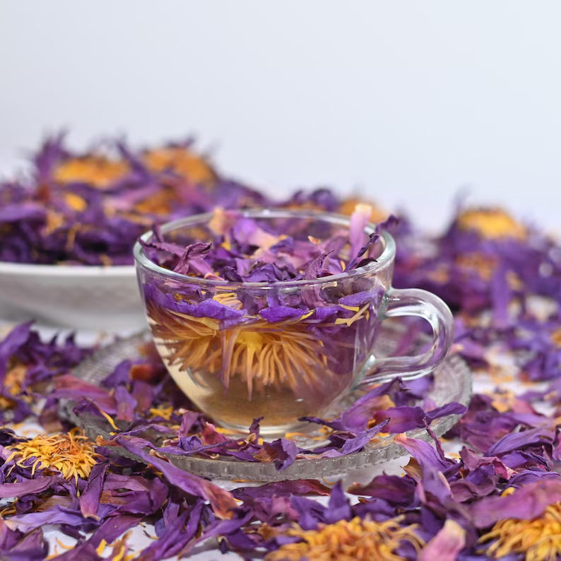 Organic Blue Lotus Dried Flowers | Premium Herbal Tea Flowe